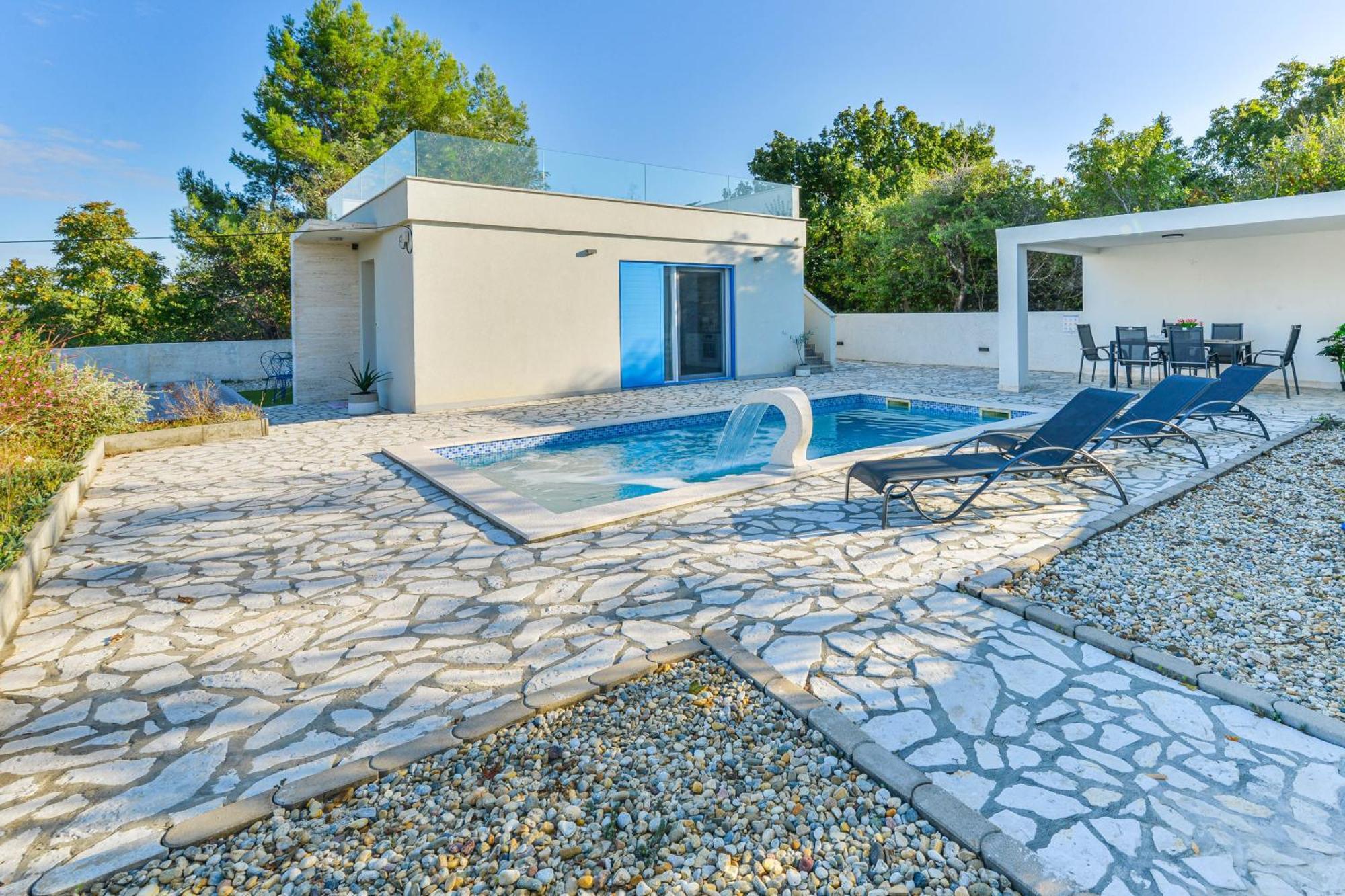 Villa Anna With Pool, Zadar County Vinjerac Esterno foto